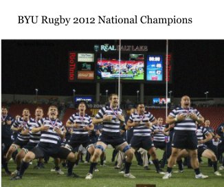 BYU Rugby 2012 National Champions book cover
