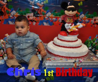 Chris 1st Birthday book cover