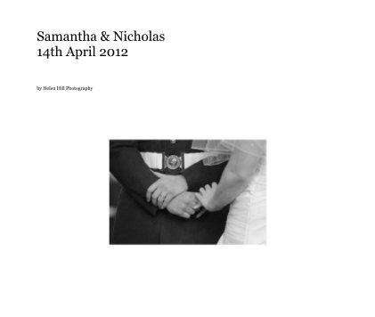 Samantha & Nicholas 14th April 2012 book cover