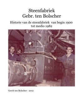 Steenfabriek Gebr. ten Bolscher book cover