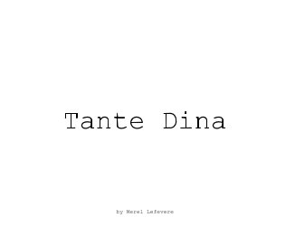 Tante Dina book cover