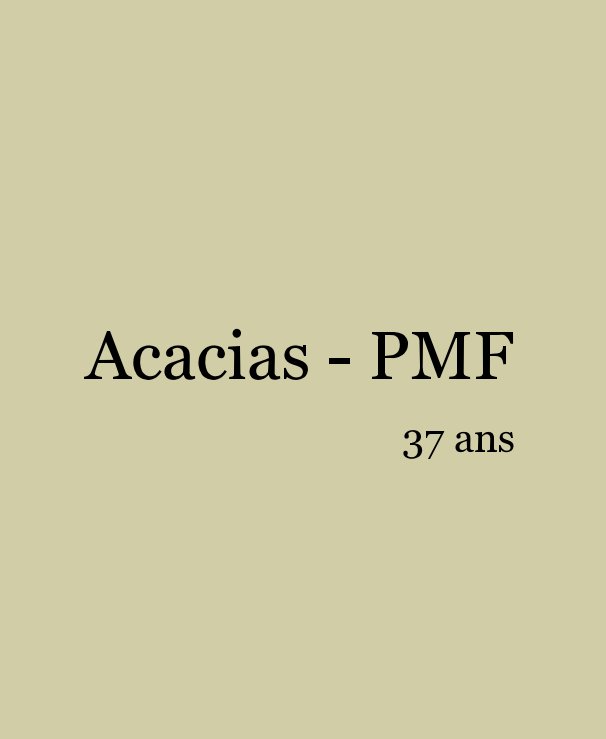 Ver Acacias - PMF por ross917