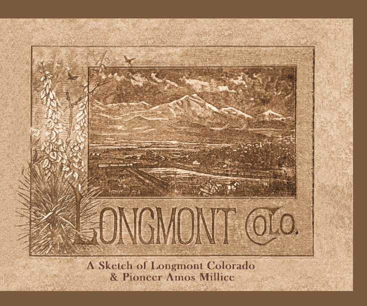 View A Sketch of Longmont Colorado & Pioneer Amos Millice by Jan Boespflug