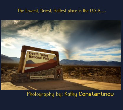 Death Valley National Park, 2012 book cover