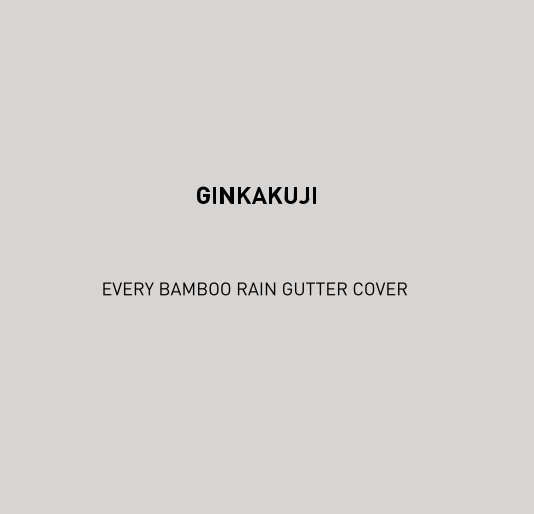 View GINKAKUJI EVERY BAMBOO RAIN GUTTER COVER by Ari Salomon