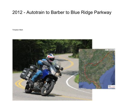 2012 - Autotrain to Barber to Blue Ridge Parkway book cover
