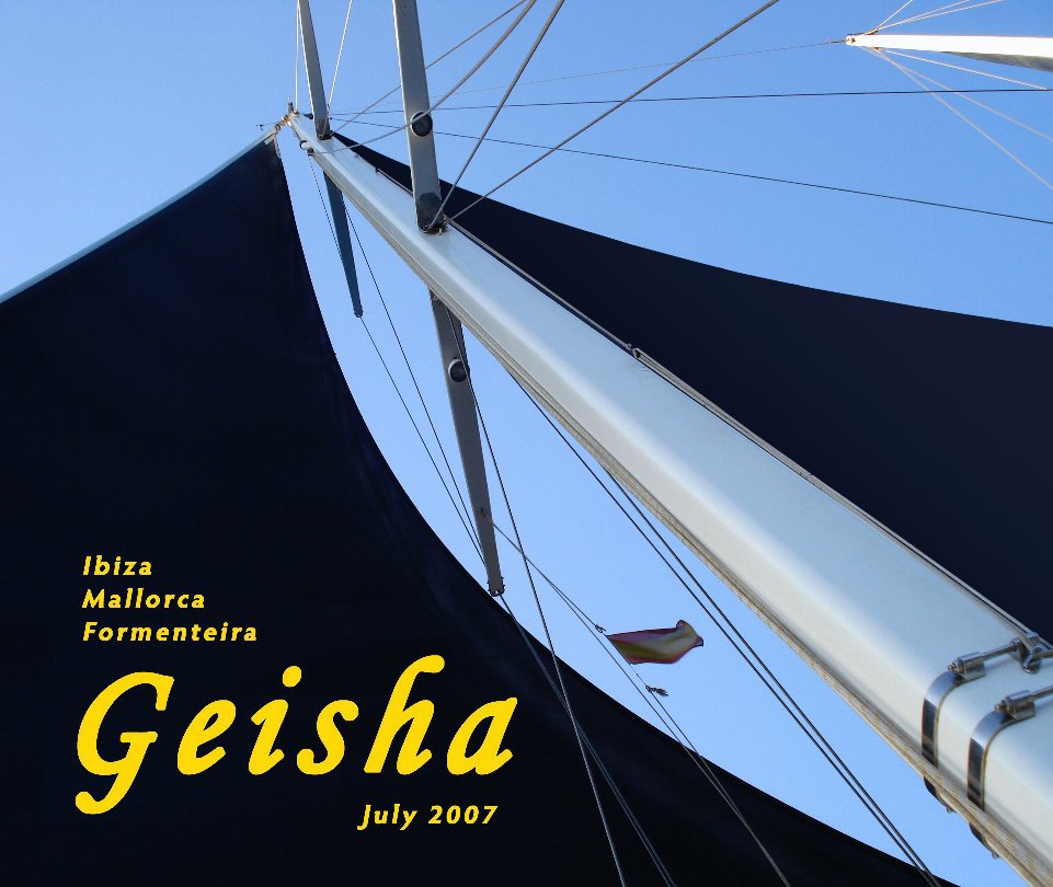 View Sailing with "Geisha" by Yve legler