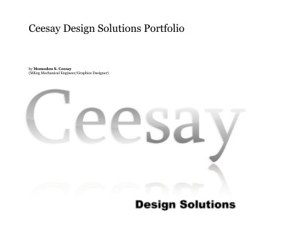 Ceesay Design Solutions Portfolio book cover