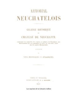 Armorial neuchâtelois - 1837 book cover
