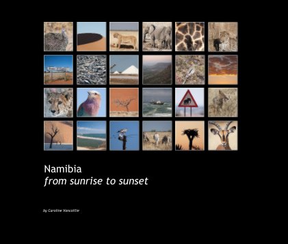 Namibia from sunrise to sunset book cover