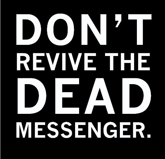 don't revive the dead messenger nach lisa hoffman anzeigen