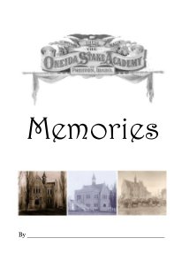 Memories (Color) book cover
