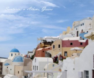 Santorini and Athens, Greece book cover