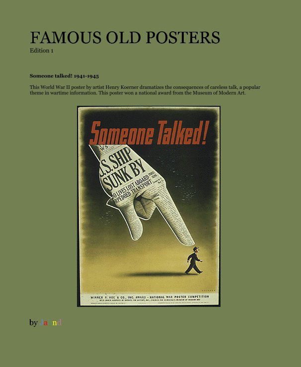 View FAMOUS OLD POSTERS Edition 1 by Jahnd