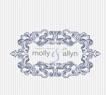 Molly & Allyn 11x13 30pp fullbleed wedding book cover