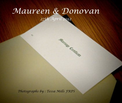 Maureen & Donovan 27th April 2012 book cover