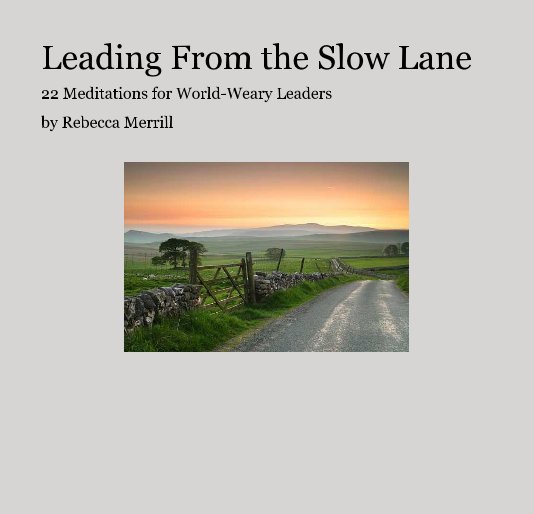 Ver leading from the slow lane por Rebecca Merrill