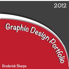 Broderick Sharpe: Graphic Design Portfoliio book cover