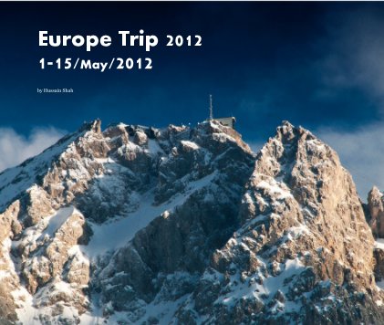 My Trip to Europe 2012 book cover