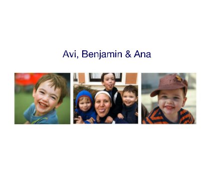 Avi, Benjamin & Ana book cover