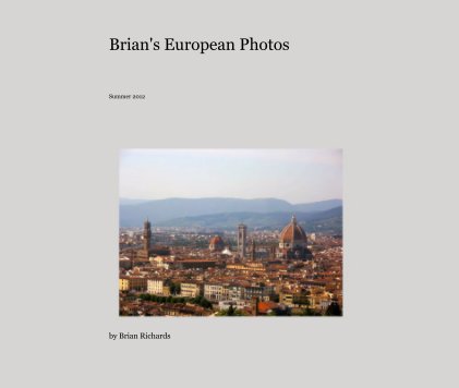 Brian's European Photos book cover