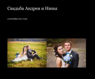 Свадьба Андрея и Нины book cover