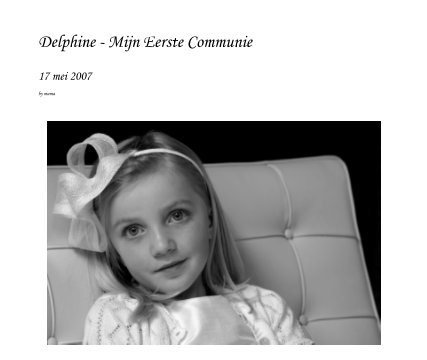 Delphine - Mijn Eerste Communie book cover
