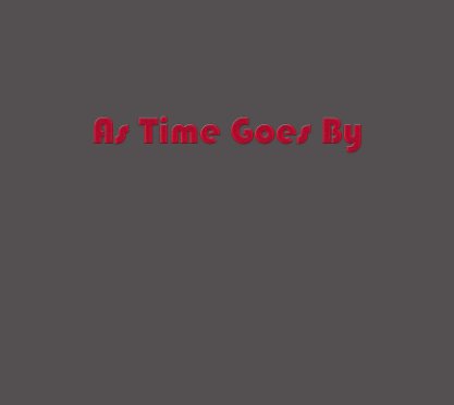 As Time Goes By book cover