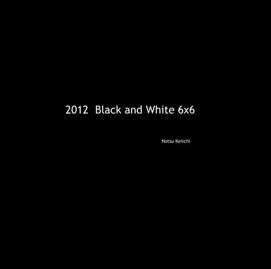 2012 Black and White 6x6 book cover