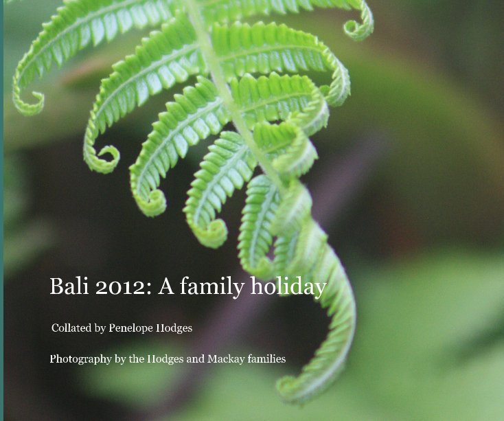 View Bali 2012: A family holiday by Collated by Penelope Hodges