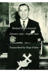 Michael Biro's Journal January 1952 - August 1952 Transcribed by Hope Fobes book cover
