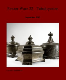 Pewter Ware 22 - Tabakspotten book cover