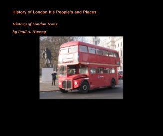 History of London It's People's and Places. book cover