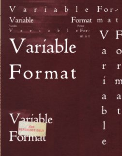 Variable Format H book cover
