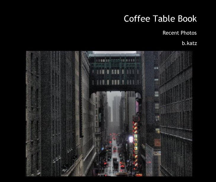 View Coffee Table Book by b.katz