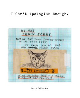I Can't Apologise Enough. book cover