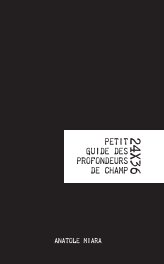 24x36 Petit Guide des Profondeurs de Champ book cover