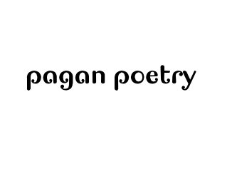 pagan poetry book cover