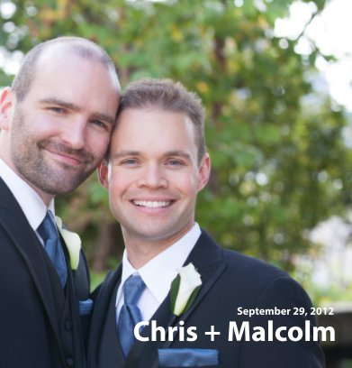 2012-09-29 Chris+Malcolm Wedding book cover
