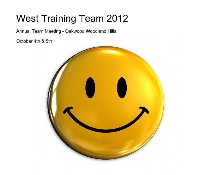 Ver West Training Team 2012 por October 4th & 5th