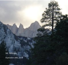Mt Whitney book cover