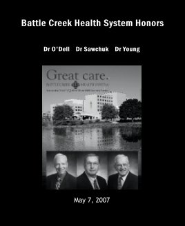 Battle Creek Health System Honors book cover
