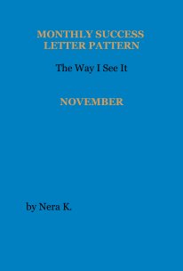 Monthly Success Letter Pattern   The Way I See It book cover