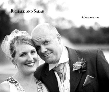 Richard and Sarah 8 September 2012 book cover