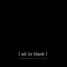 [ all in black ] book cover
