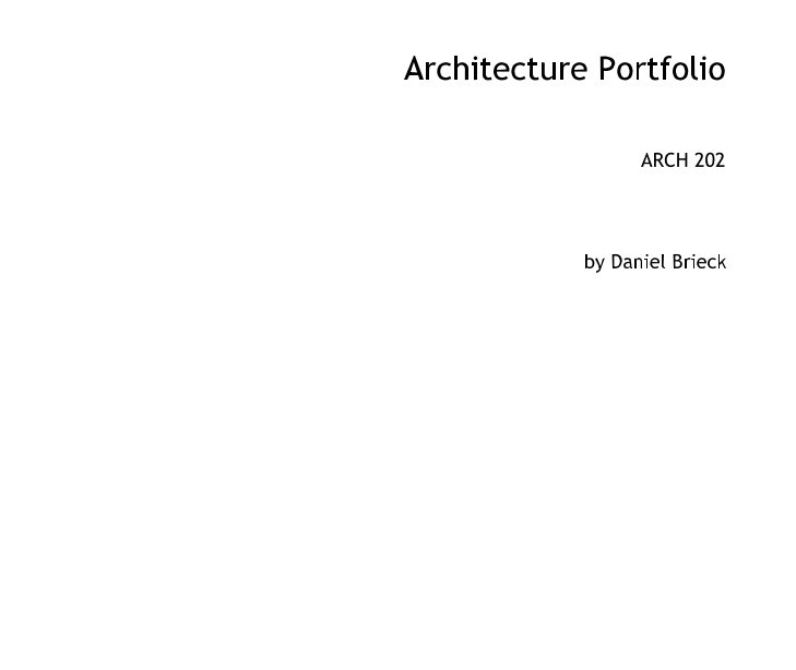 View Architecture Portfolio by Daniel Brieck