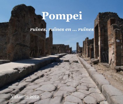 Pompei ruïnes, ruïnes en ... ruïnes Vakantie 2012 book cover