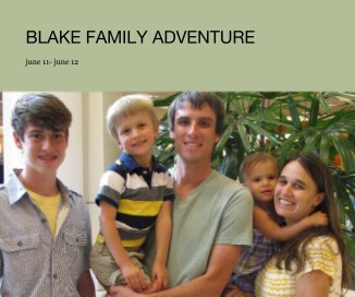 BLAKE FAMILY ADVENTURE book cover