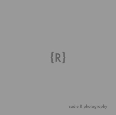 sadie {R} photography book cover