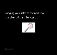 Bringing your sales to the next level It's the Little Things ... book cover